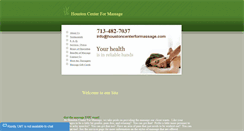 Desktop Screenshot of houstoncenterformassage.com